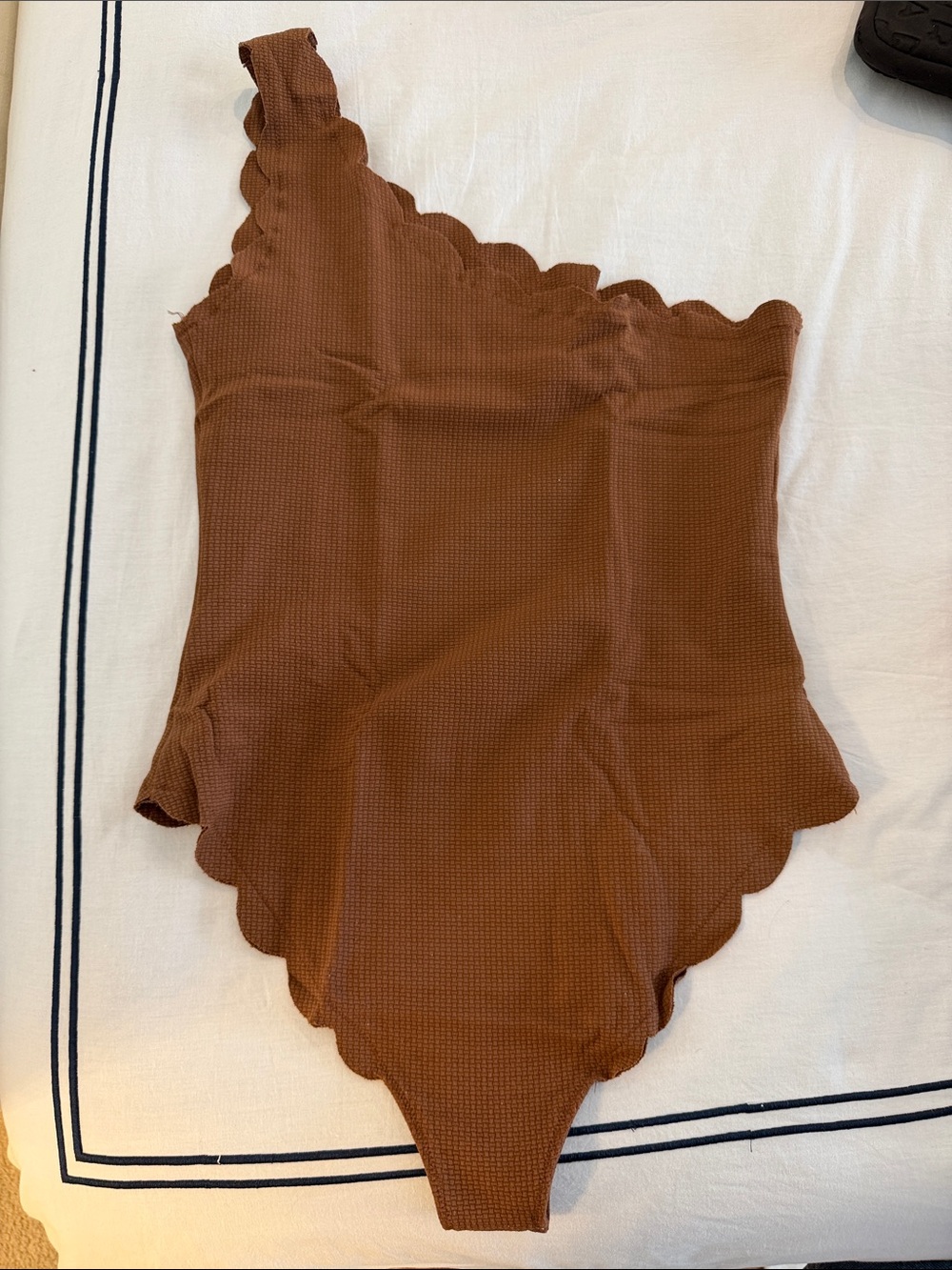 Marysia Swim Brown Scalloped One-Piece Swimsuit